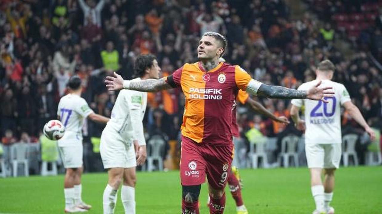 Mauro Icardi alev aldı! Galatasaray gol olup yağdı