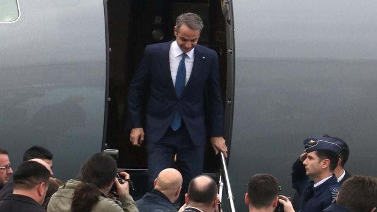 Miçotakis Ankara'da! Erdoğan ile görüşecek