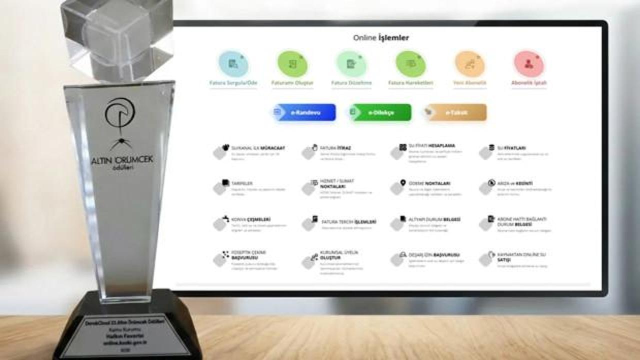 Online KOSKİ'ye 'halkın favorisi' ödülü