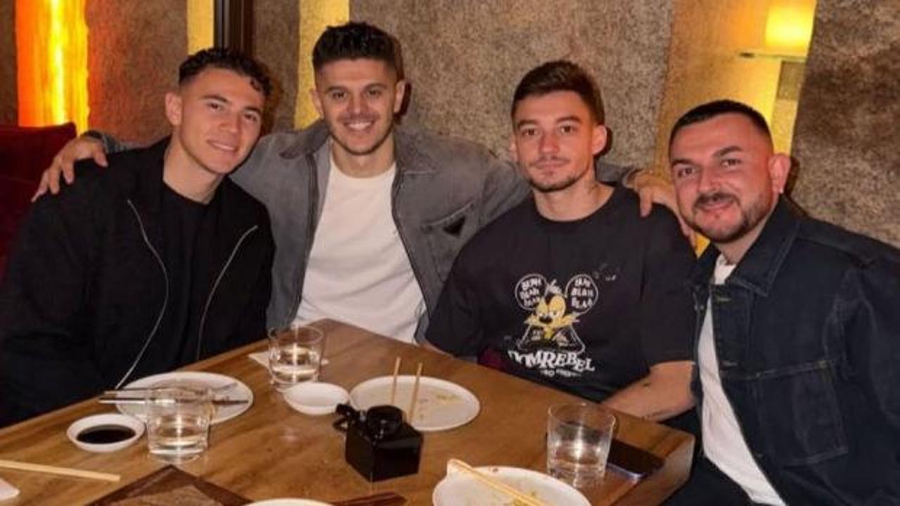 Asslani, Rashica ve Muçi akşam yemeğinde