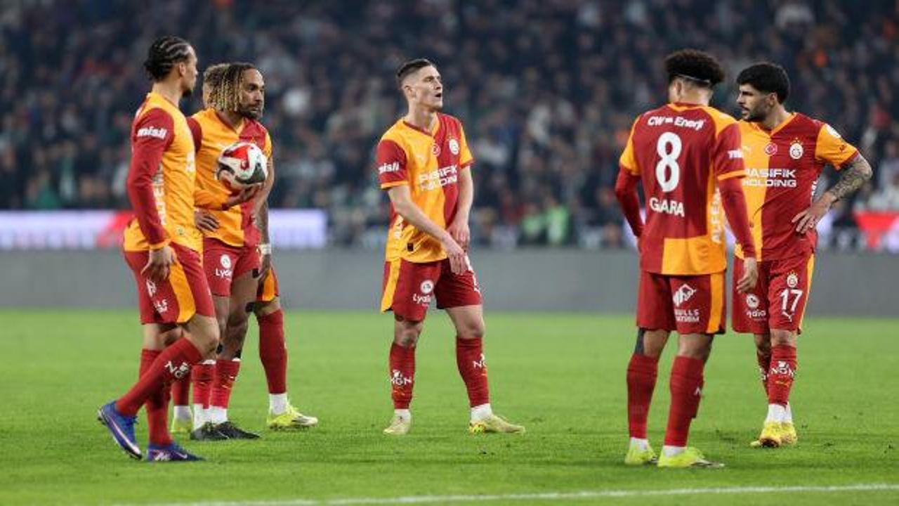 Galatasaray'ın 10 maçlık serisi Konya'da sona erdi