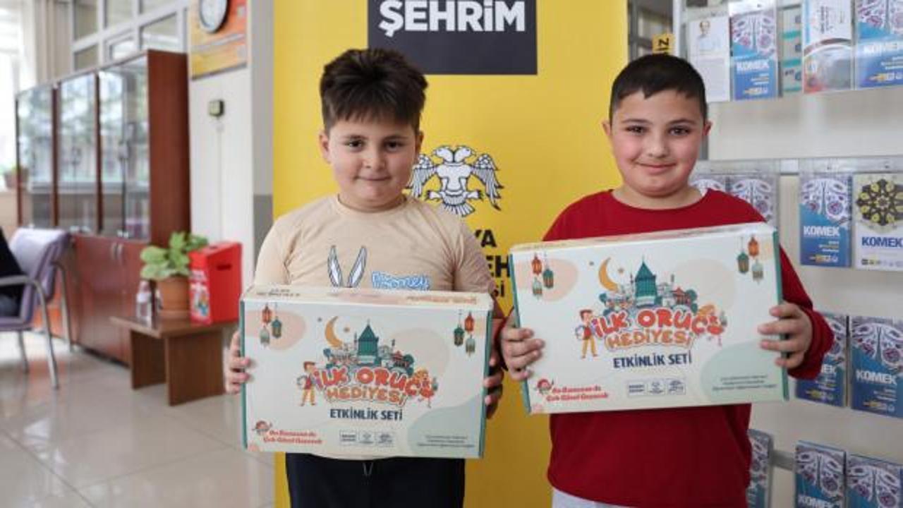 Konya Büyükşehir'den çocuklara ilk oruç hediyesi