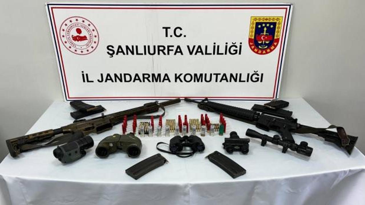 Şanlıurfa'da silah ka&ccedil;ak&ccedil;ılarına darbe!