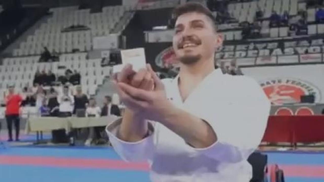 Tatamide altın madalya ve “Evet”: Türkiye Şampiyonası’na damga vuran evlilik teklifi