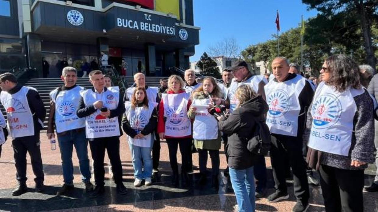 Buca Belediyesi'nde 300 memur ayağa kalktı: Sözler tutulmadı, yeni vaad duymak istemiyoruz