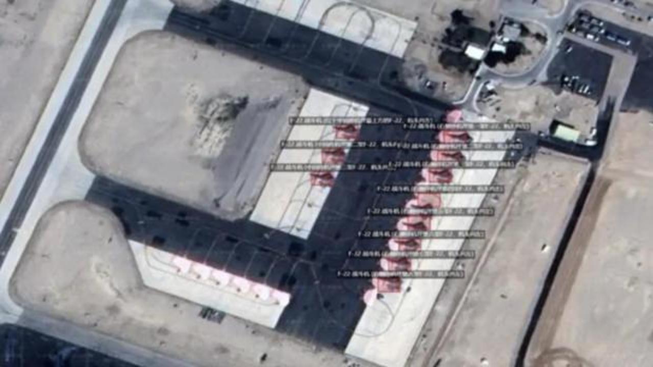 Çin görüntüleri sızdırdı: ABD savaş uçaklarını İsrail'e konuşlandırdı!