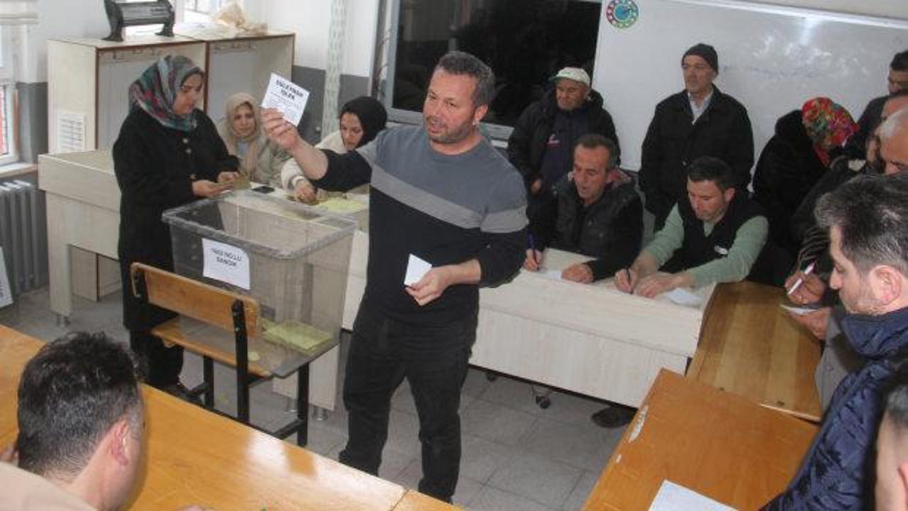 Konya'da yeni kurulan mahallede seçim heyecanı