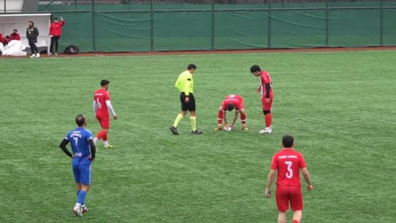 Maç esnasında top çarpan martı kalp masajıyla hayata döndü