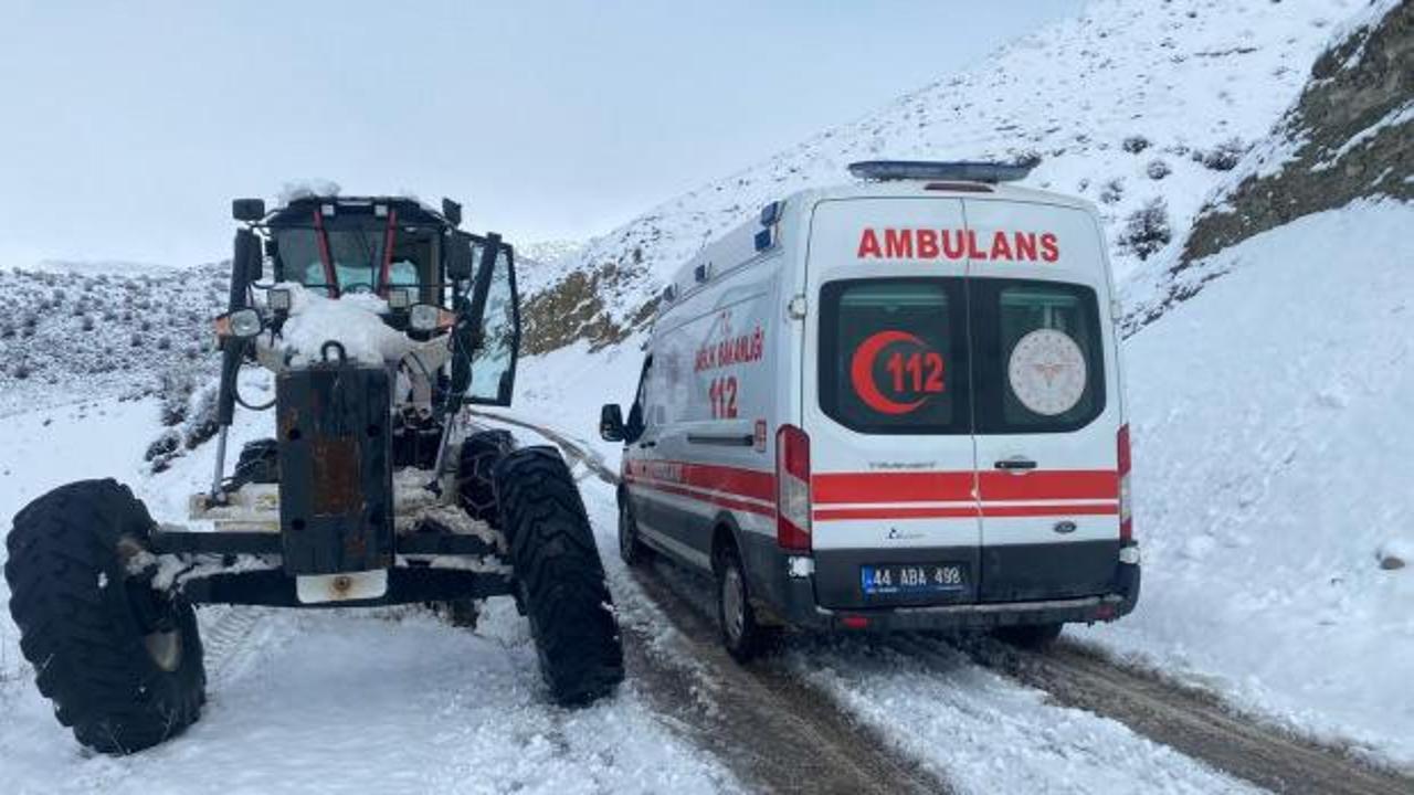 Malatya'da kar etkili oldu: 109 mahalleye ulaşım sağlanamıyor