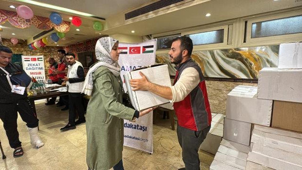 Sadakataşı Mısır’da yaşayan Gazzeli ailelere Ramazan yardımı ulaştırdı