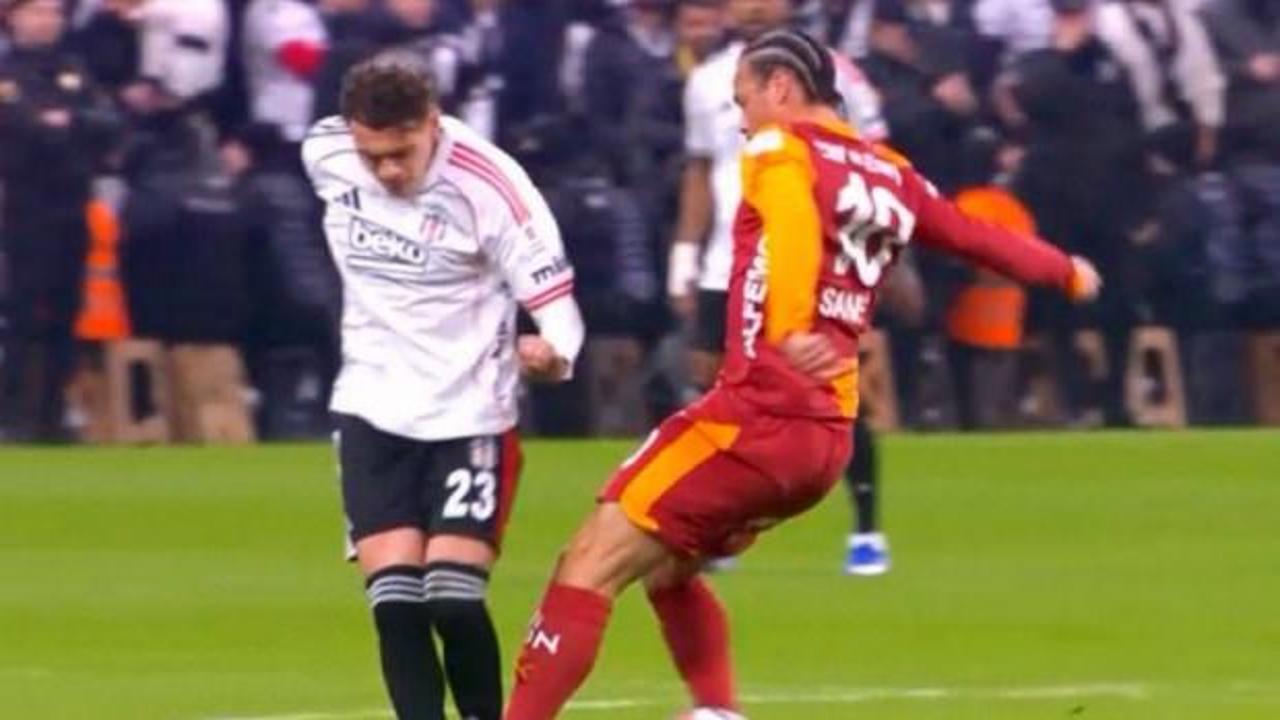 Beşiktaşlıları ayağa kaldıran pozisyon! Kırmızı kart beklediler hakem kararından dönmedi