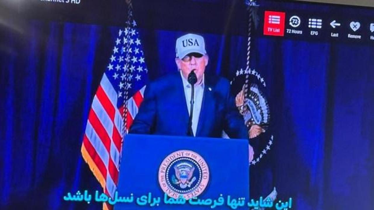 Devlet televizyonu hacklendi: Trump ve Netanyahu'nun konuşması yayımlandı