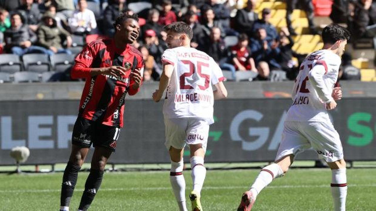Gaziantep FK öne geçtiği maçta 3 puanı 9 dakikada kaçırdı