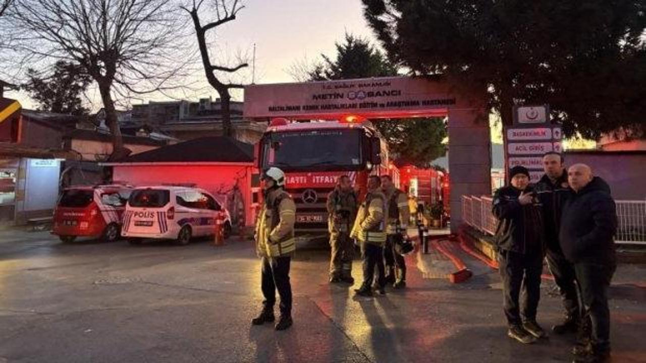 Sarıyer'de Baltalimanı Kemik Hastanesi’nde çıkan yangın söndürüldü