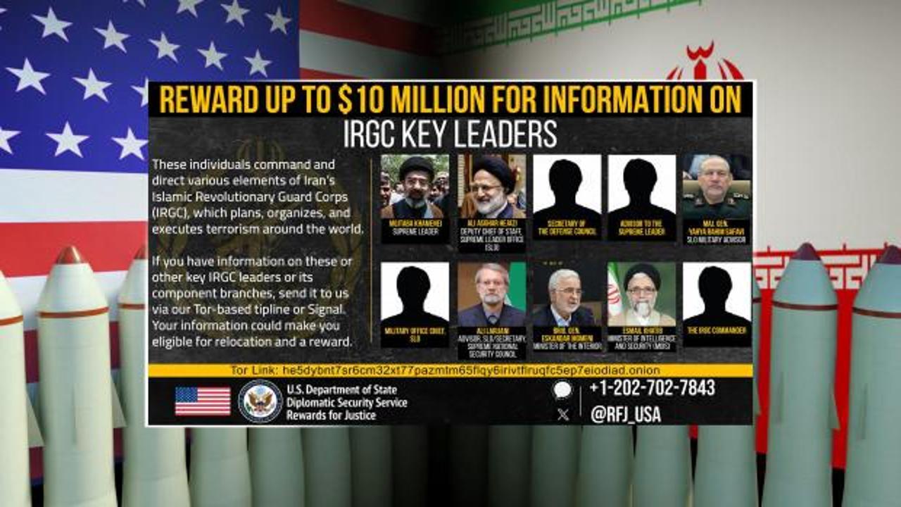 ABD tüm dünyaya ilan etti! Skandal duyuru! İranlı liderlerin başına para ödülü koydular