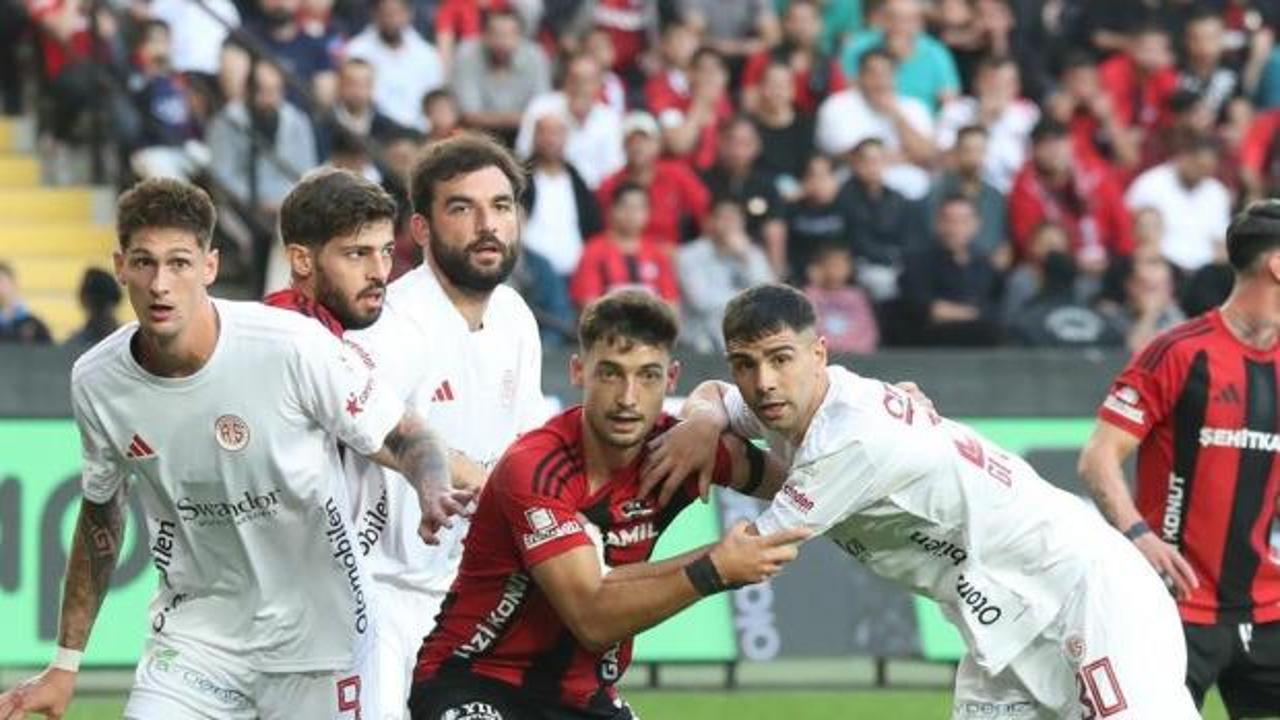 Antalyaspor-Gaziantep FK! ilk 11'ler belli oldu