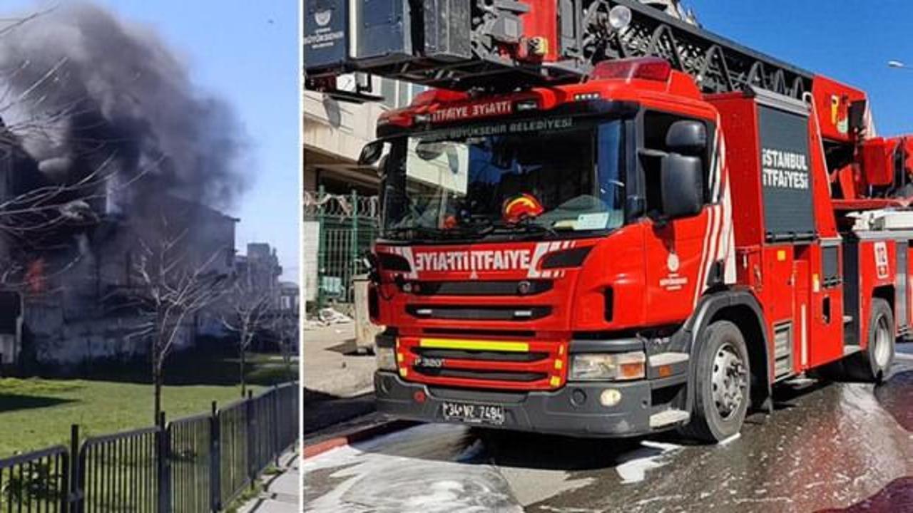 Son dakika... Bayrampaşa'da 3 katlı binada yangın