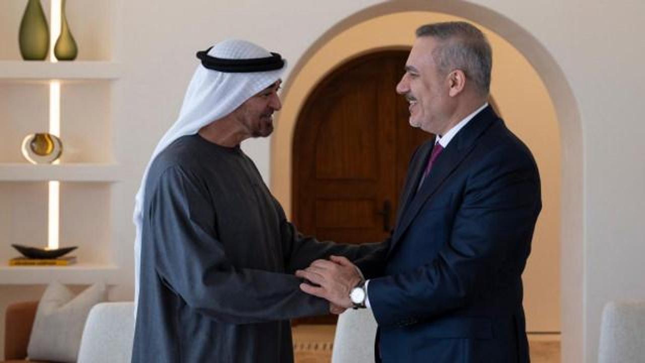 Bakan Fidan, BAE Devlet Başkanı Nahyan ile bir araya geldi