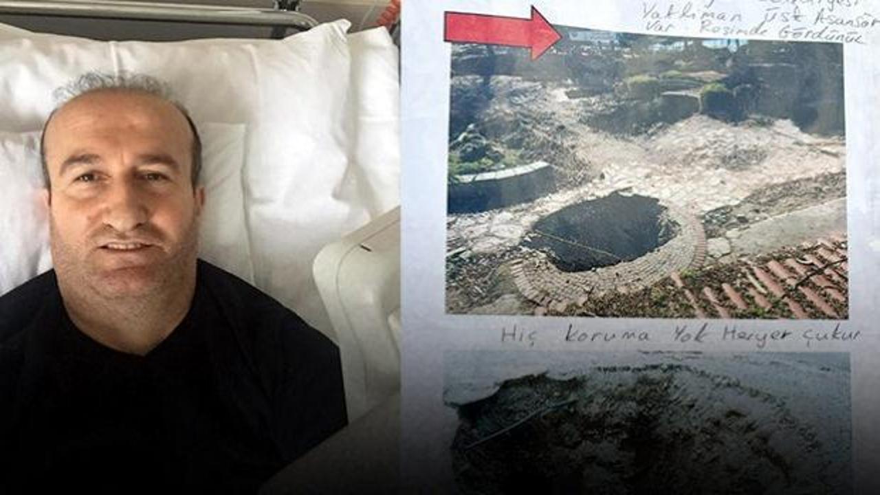 Yer: Antalya! &Ccedil;ukura d&uuml;şen adama 1 milyon lira tazminat kararı &ccedil;ıktı 