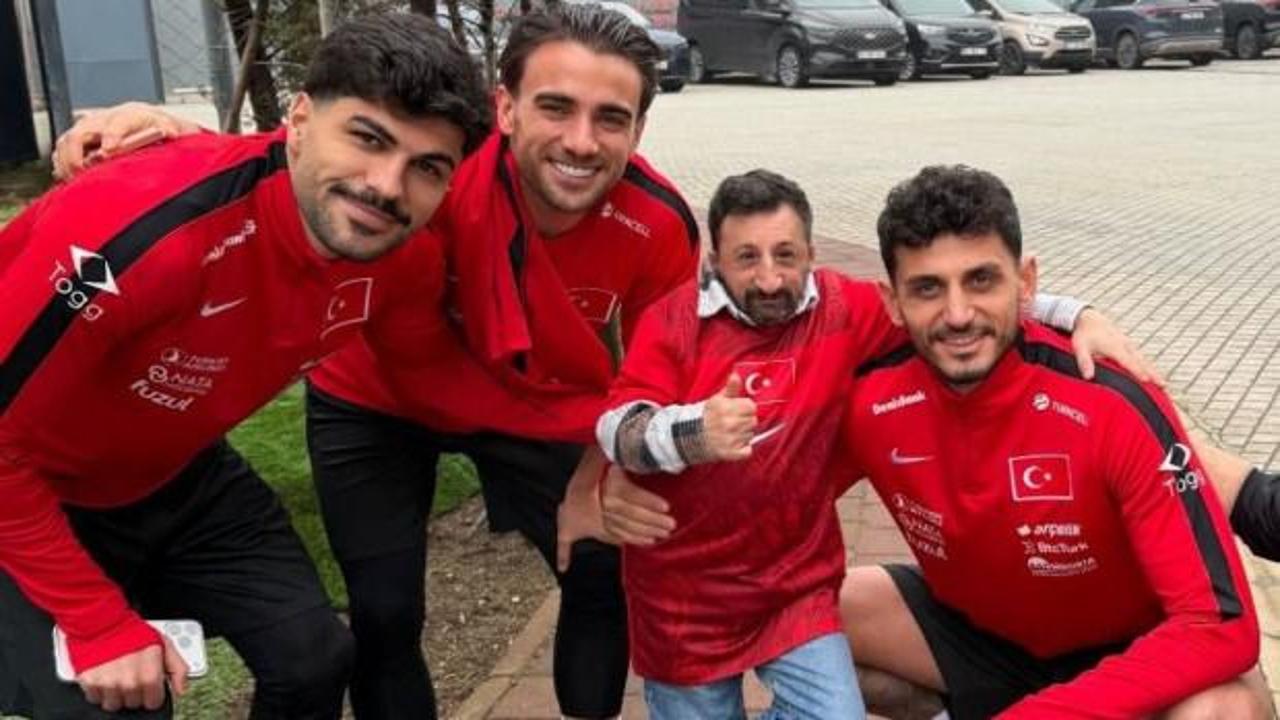 Milli Takım'a sürpriz ziyaret! Sosyal medyada gündem oldu