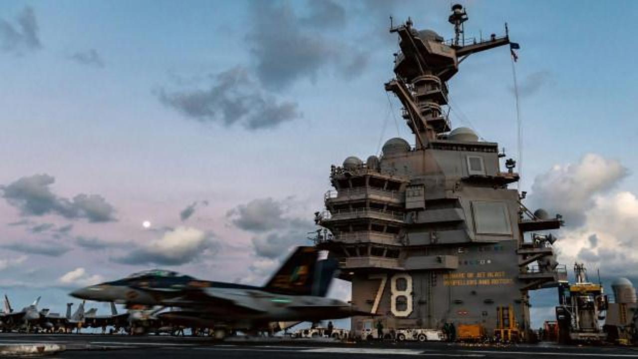 ABD Donanmasında ağır kayıp! USS Gerald R. Ford'daki yangın sonrası gerilim tırmandı!
