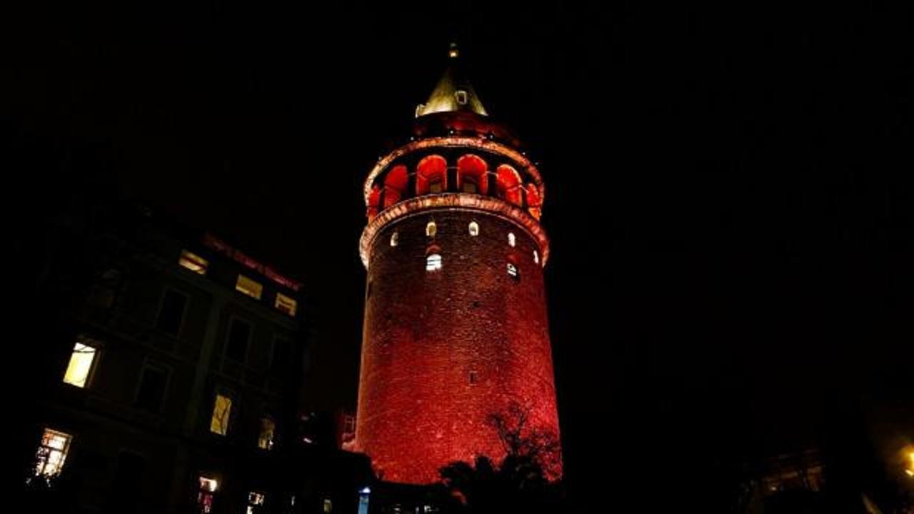 Galata Kulesi 26 Mart’ta Multipl Miyelom darkındalığı için kırmızıya bürünecek