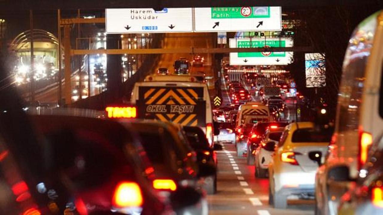 İstanbul trafiğinde iftar yoğunluğu