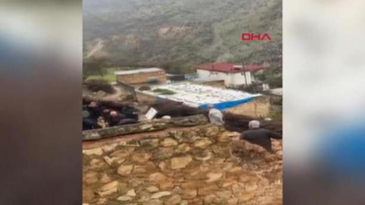 Mardin'de k&ouml;y ayağa kalktı: 50 k&uuml;&ccedil;&uuml;kbaş hayvan telef oldu