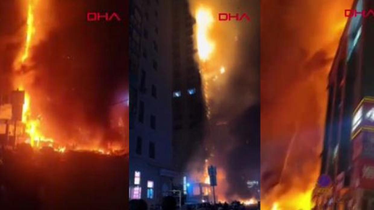 Çin'de can pazarı: Yüksek katlı binada yangın çıktı! Çok sayıda ölü ve yaralı var