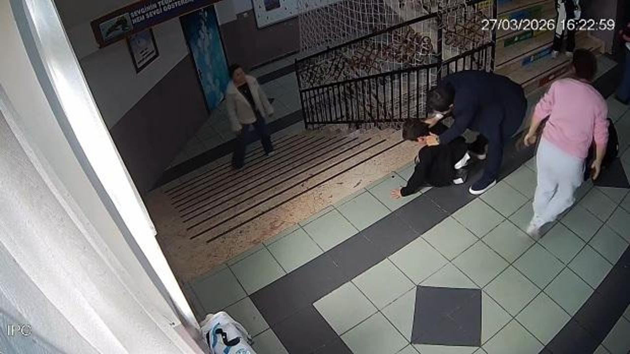 Boğazına şeker kaçan öğrenciyi okul müdürü Heimlich manevrası ile kurtardı