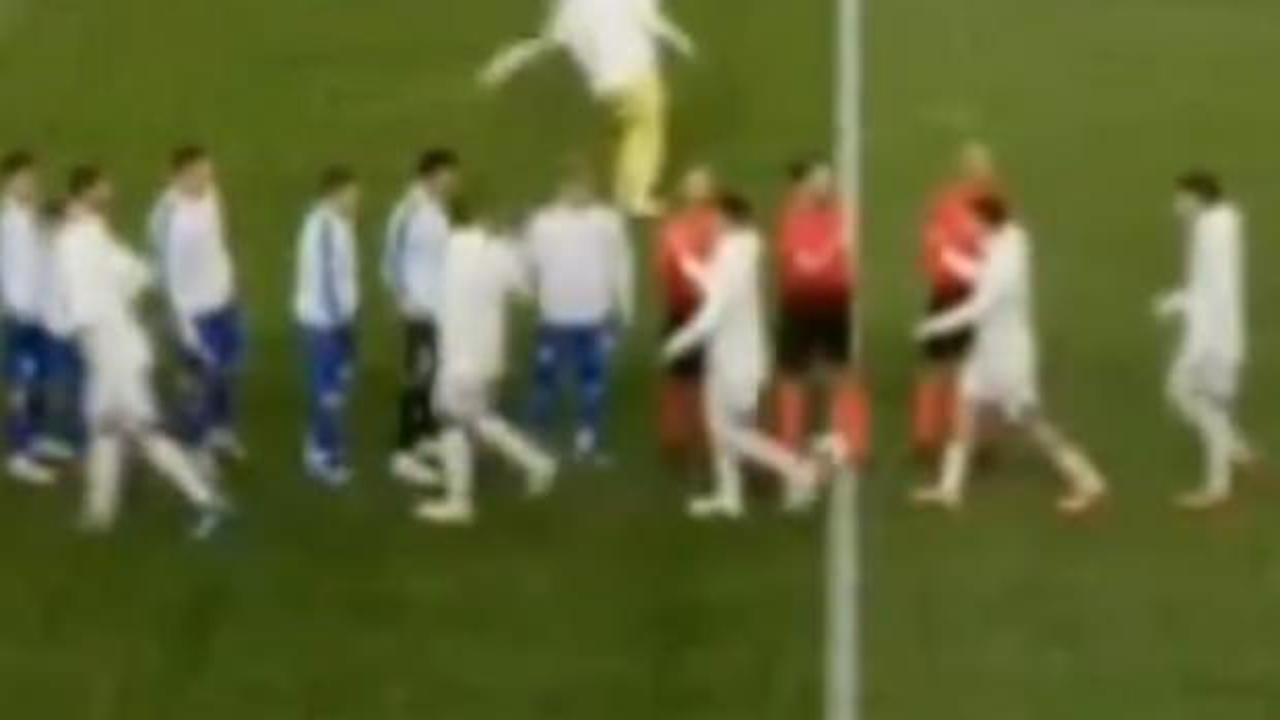 Bosna Hersek futbolculardan İsrail protestosu! Bosna Hersek futbolculardan İsrail protestosu!