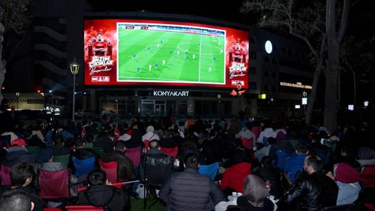 A Milli Takım kazandı! Konya'da Dünya Kupası coşkusu yaşandı