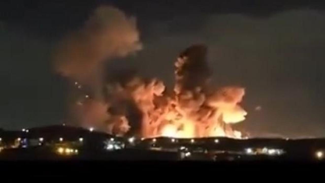 ABD'den İsfahan'a büyük saldırı! Trump dev patlamanın görüntülerini yayınladı