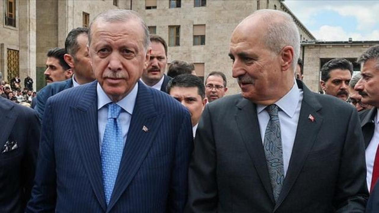Cumhurbaşkanı Erdoğan, TBMM Başkanı Kurtulmuş ile g&ouml;r&uuml;şt&uuml;