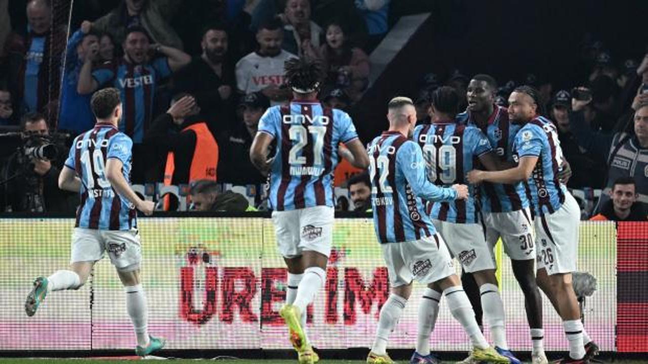 Dev maçta kazanan Trabzonspor! Zirvede fark 1'e düştü