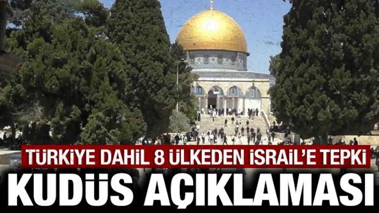 İsrail'in Türkiye dahil 8 ülkeden ortak 'Kudüs' aç…