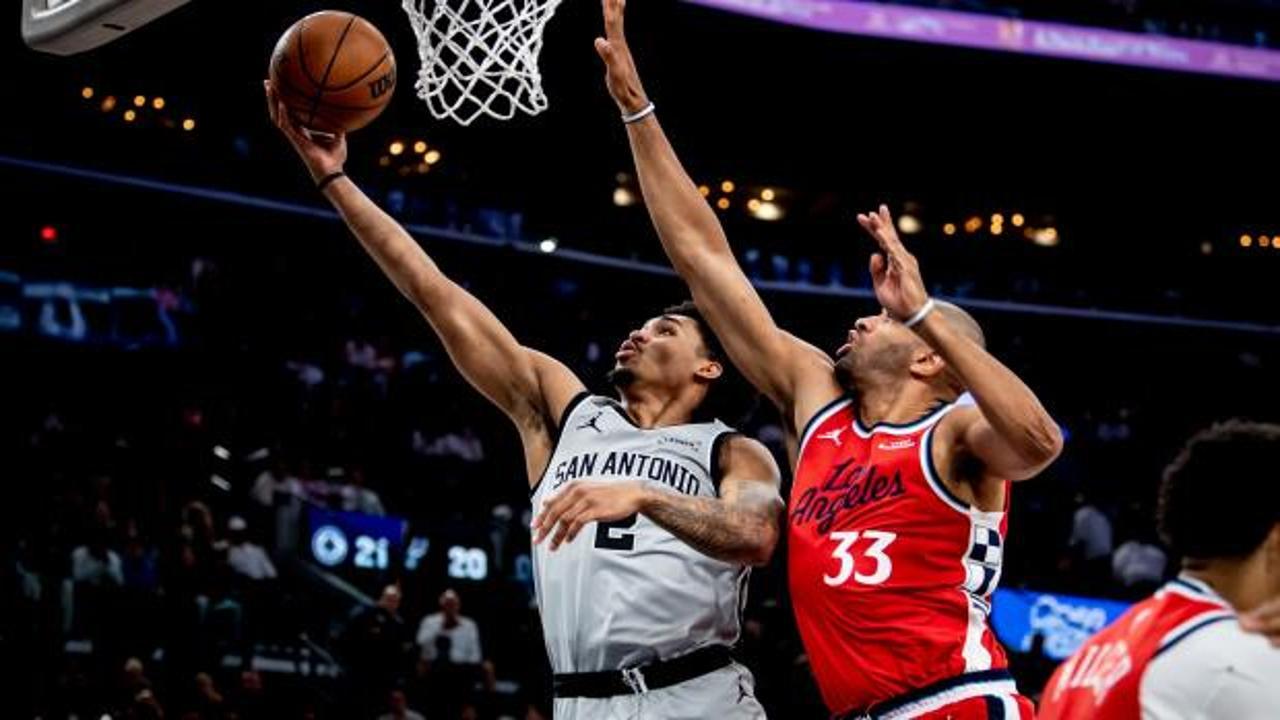 NBA'de Spurs, Clippers'ı parkeden sildi! Seri 11'e çıktı