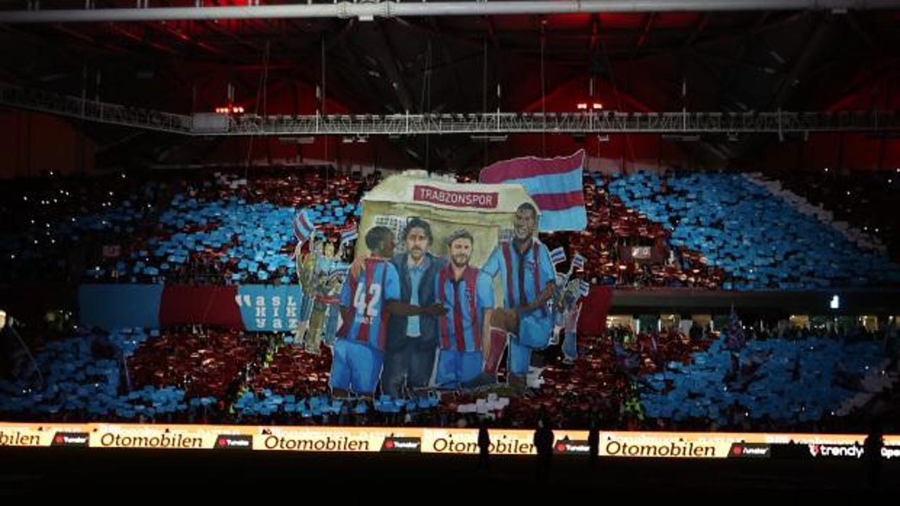 Trabzonspor'dan Galatasaray'a göndermeli koreografi!