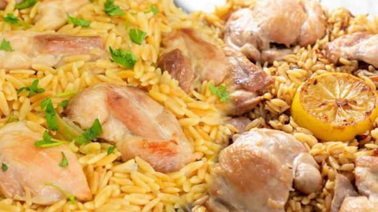 En lezzetli tavuklu arpa şehriye pilavı: Tam &ouml;l&ccedil;&uuml;l&uuml; tarif!