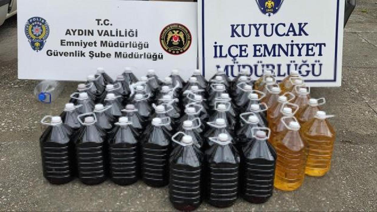 Aydın'da sahte i&ccedil;ki operasyonu: 3 g&ouml;zaltı