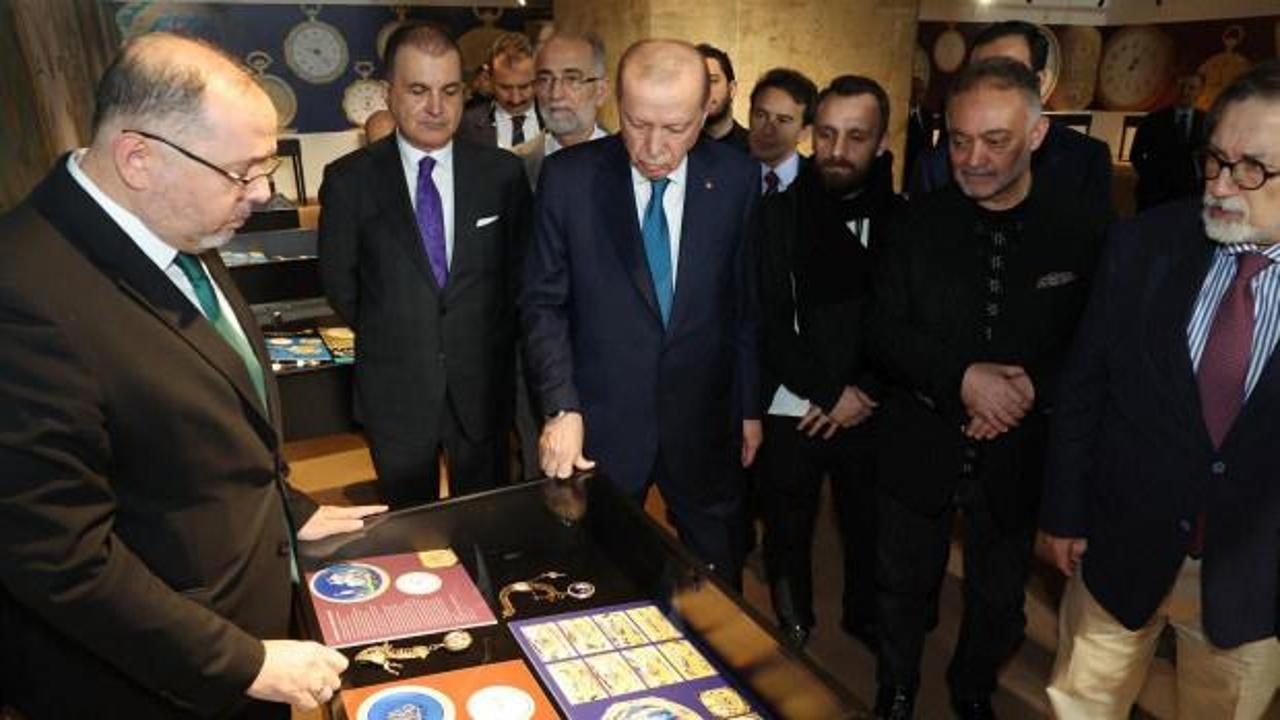 Cumhurbaşkanı Erdoğan, 'Muhteşem Cep Saatleri Koleksiyonu' sergisini ziyaret etti