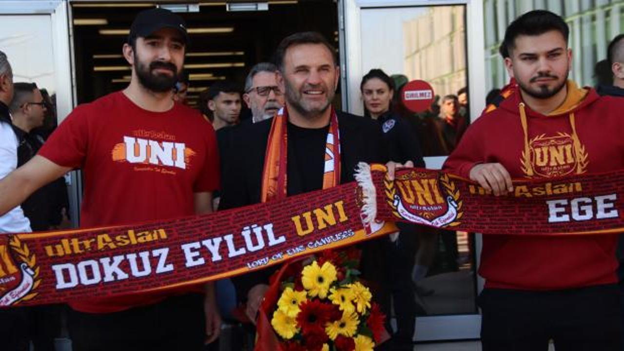 Galatasaray kafilesine İzmir'de coşkulu karşılama