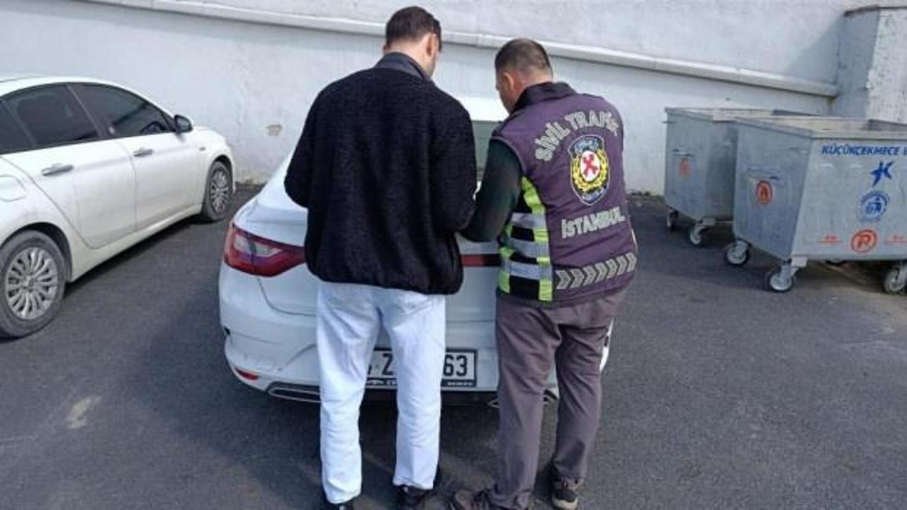 K&uuml;&ccedil;&uuml;k&ccedil;ekmece&rsquo;de trafik tartışmasında s&uuml;r&uuml;c&uuml;ye 180 bin lira ceza