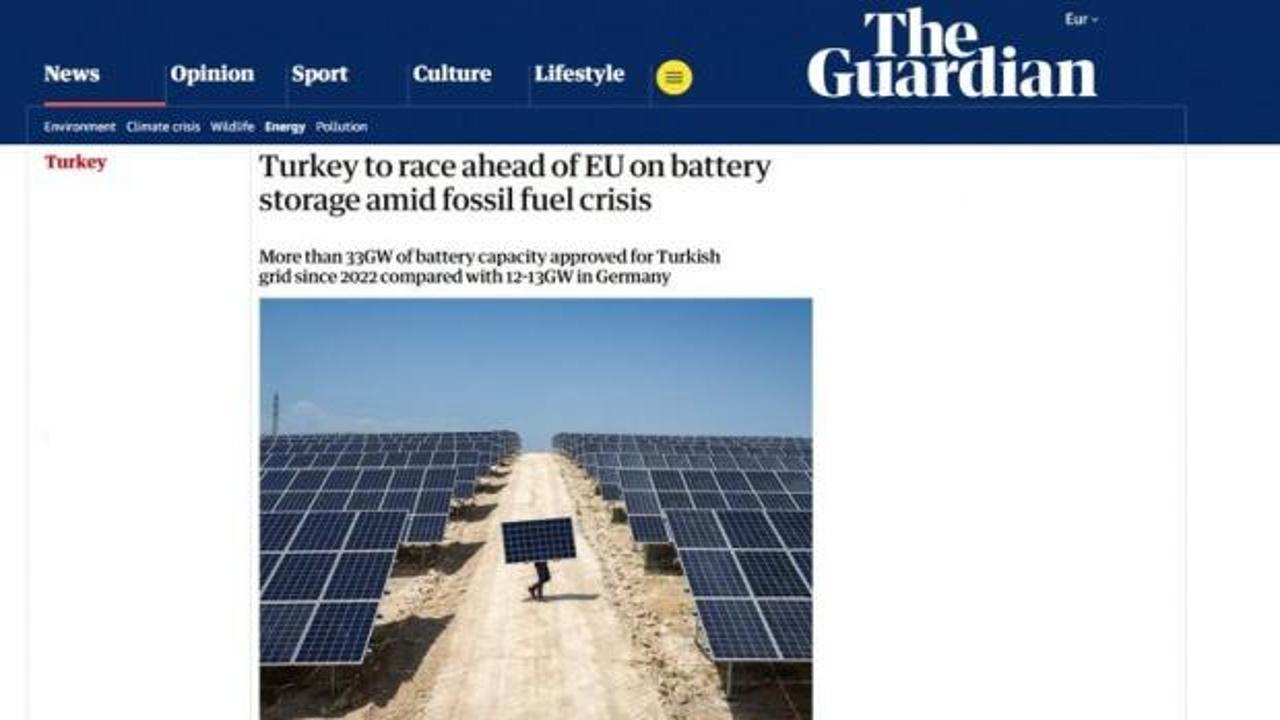 The Guardian duyurdu: T&uuml;rkiye Avrupa&rsquo;nın enerji devi oluyor!