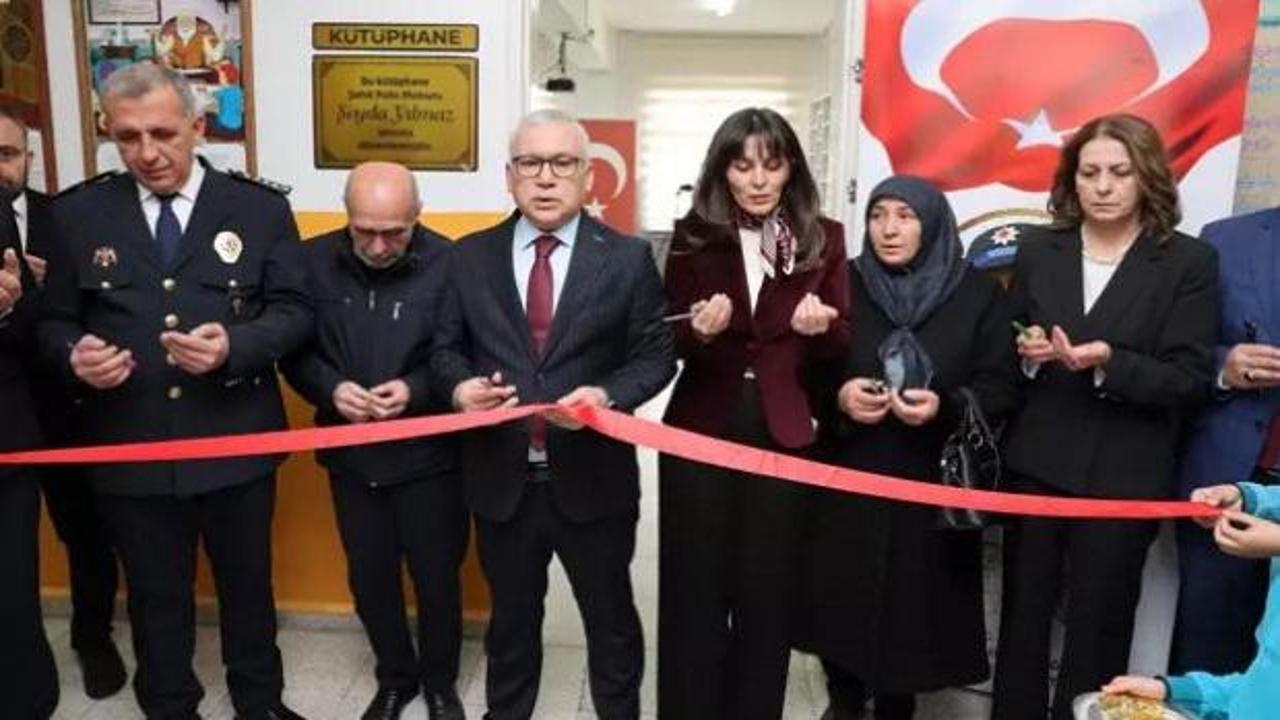 Şehit Polis Memuru Şeyda Yılmaz'ın ismi k&uuml;t&uuml;phaneye verildi