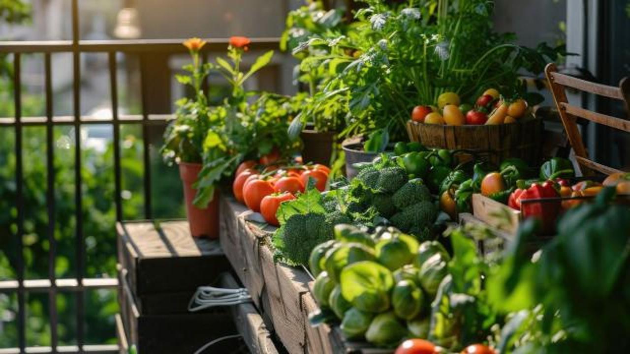 Balkon Sebze Bah&ccedil;esi: Yaz Hasadı