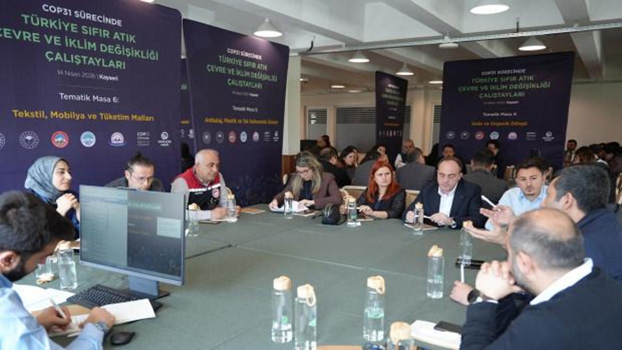 Kayseri'de Sıfır Atık vizyonu, 15 tematik masada &ccedil;ok paydaşlı yaklaşımla şekillendi