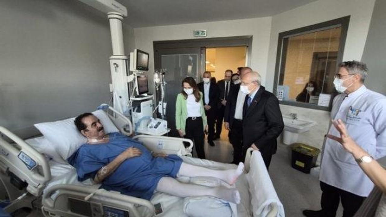 Kılı&ccedil;daroğlu, İbrahim Tatlıses'i hastanede ziyaret etti