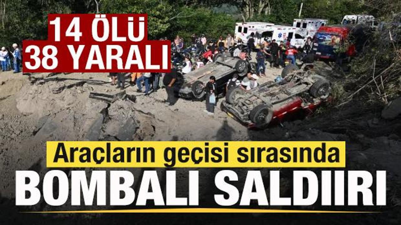 Korkunç katliam! Araçların geçişi sırasında bombalı saldırı: 14 ölü, 38 yaralı