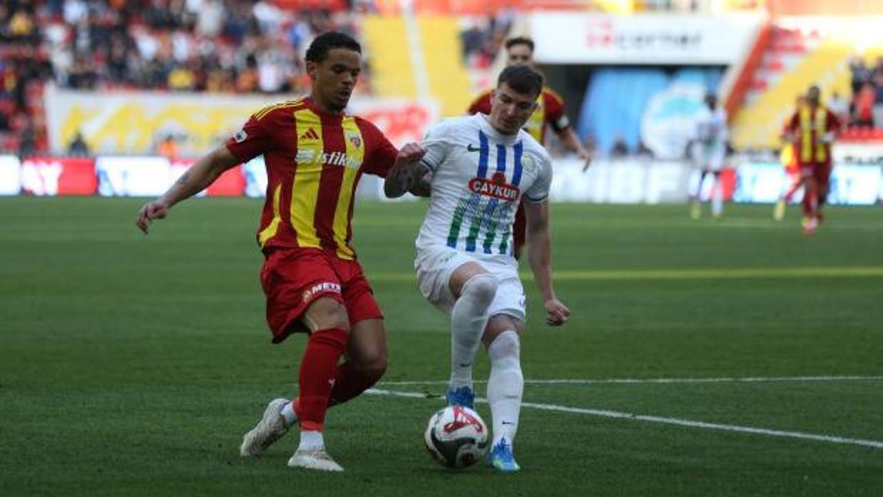 Kayserispor, Rize engelini 2 golle aştı